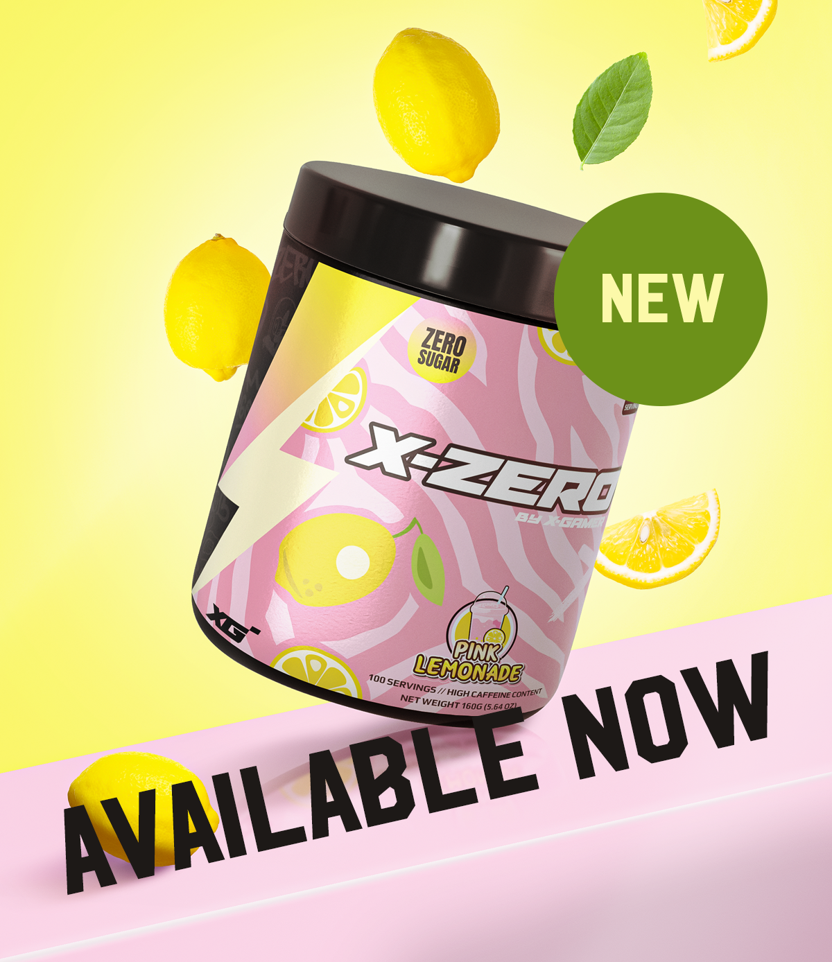 X-Zero Pink Lemonade (160g / 100 Servings)