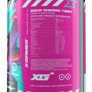 X-Tubz Sour Cherry Twist (600g / 60 servings)