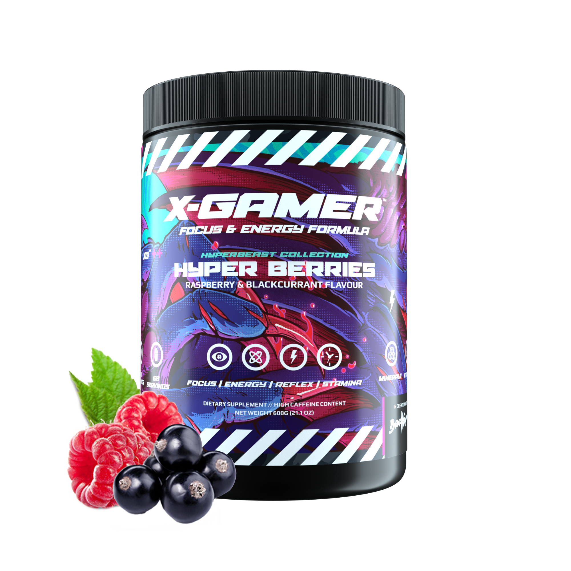 X-Tubz Hyper Berries (600g / 60 servings)